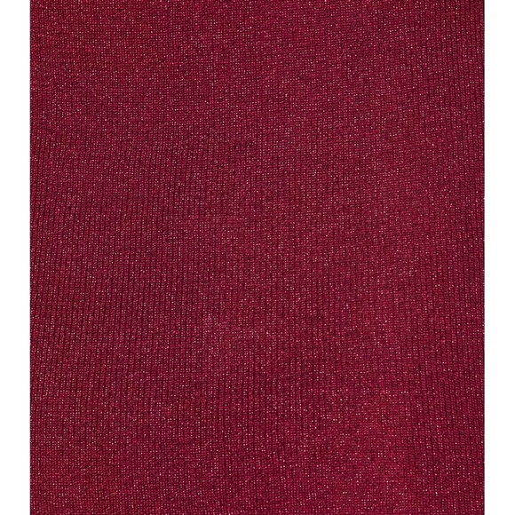 Revolve Superdown Zoe Knit Sparkle Dress in Burgundy | Size Medium - Picture 7 of 8